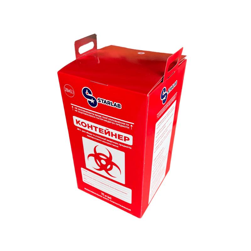 Контейнер CNWTC картонний, 28 л, для збору медичних відходів ty-sp28